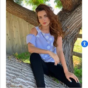 Eva Franco Confetti Dot Top 💕✨